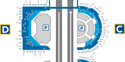 Kort af marriott las flugvöllur